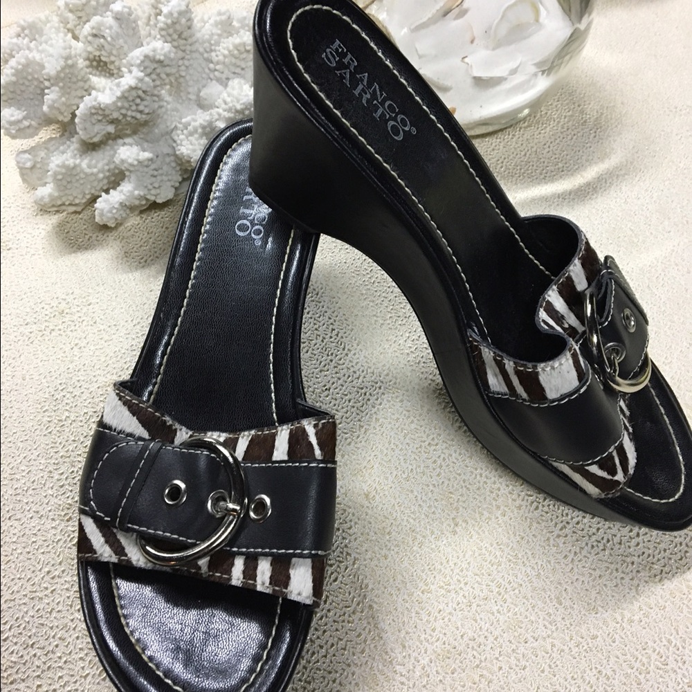 Franco Sarto Animal Print Wedge